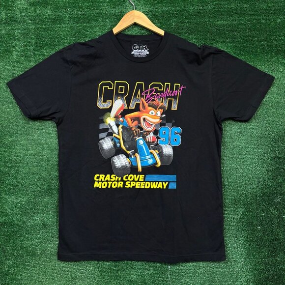 Crash Bandicoot Crash Cove Motor Speedway Tshirt size extra large - Picture 1 of 4